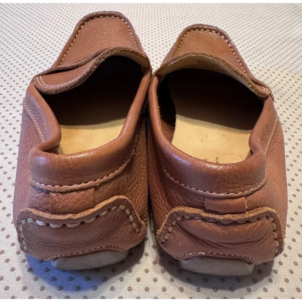 G.H. Bass Kids Leather Penny Loafers Brown Driver Shoes Size 13.5 Slip On